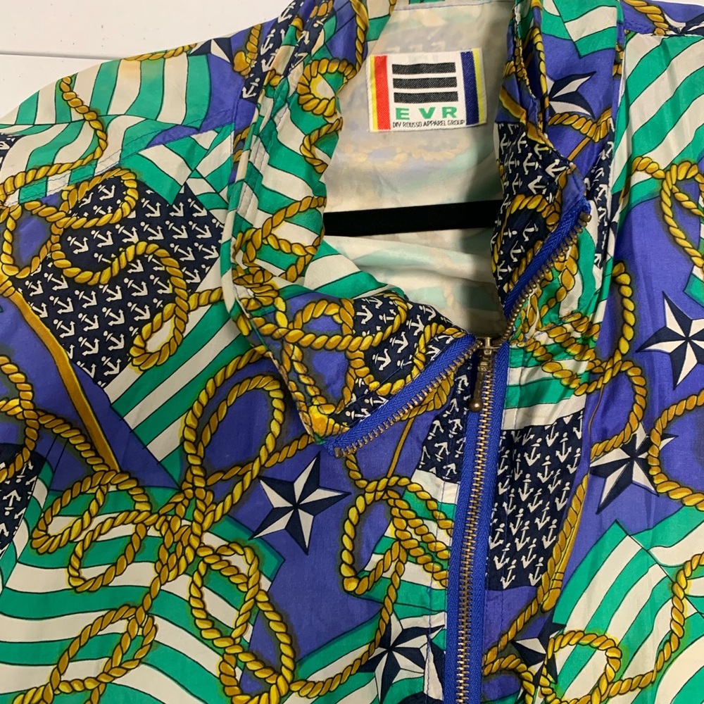 Colorful Patterned Bomber Jacket - Picture 4 of 4